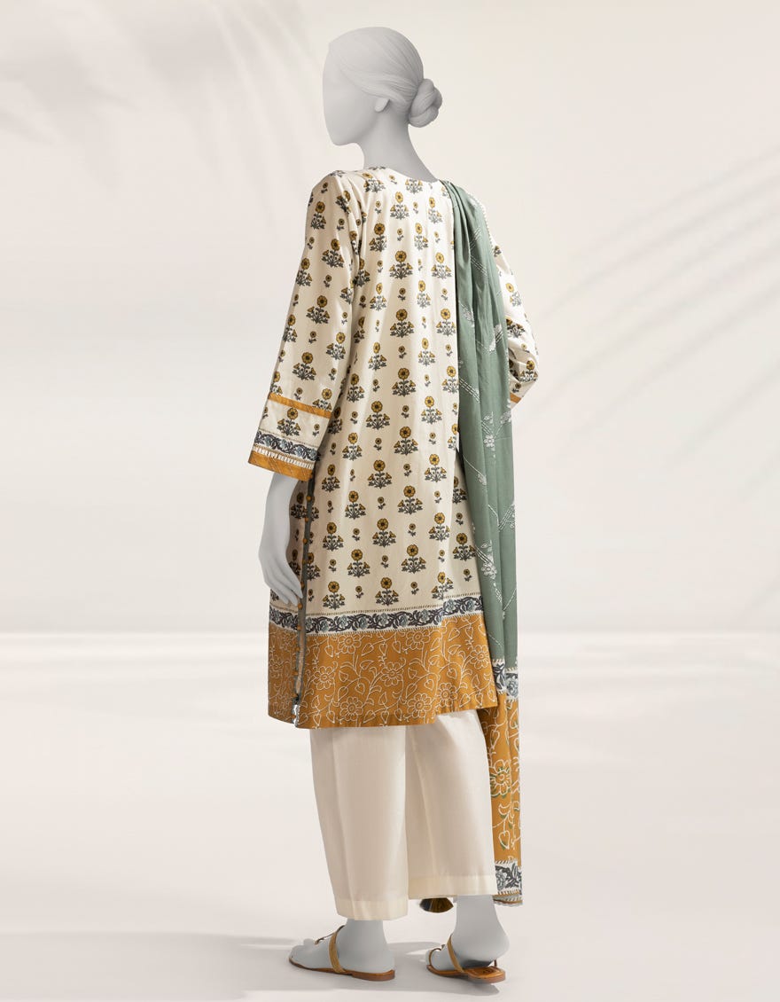 MULTICOLOR DIGITAL PRINTED CAMBRIC UNSTITCHED 2PC