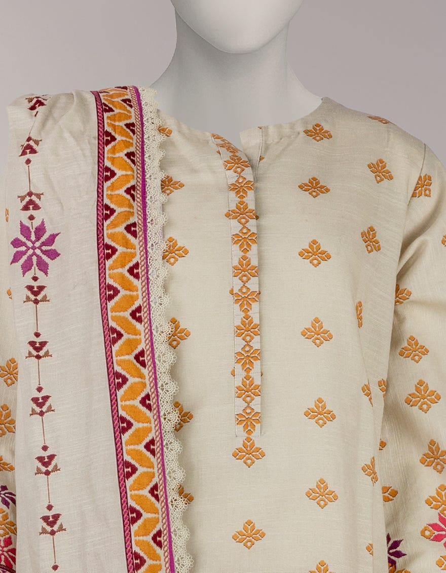 MULTICOLOR KHADDAR DIGITAL PRINTED UNSTITCHED 2PC