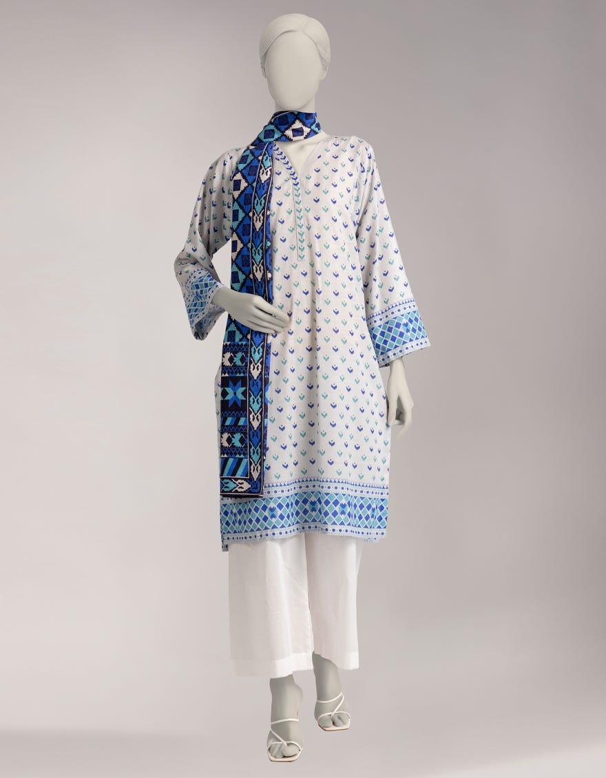 MULTICOLOR DIGITAL PRINTED KHADDAR UNSTITCHED 2PC