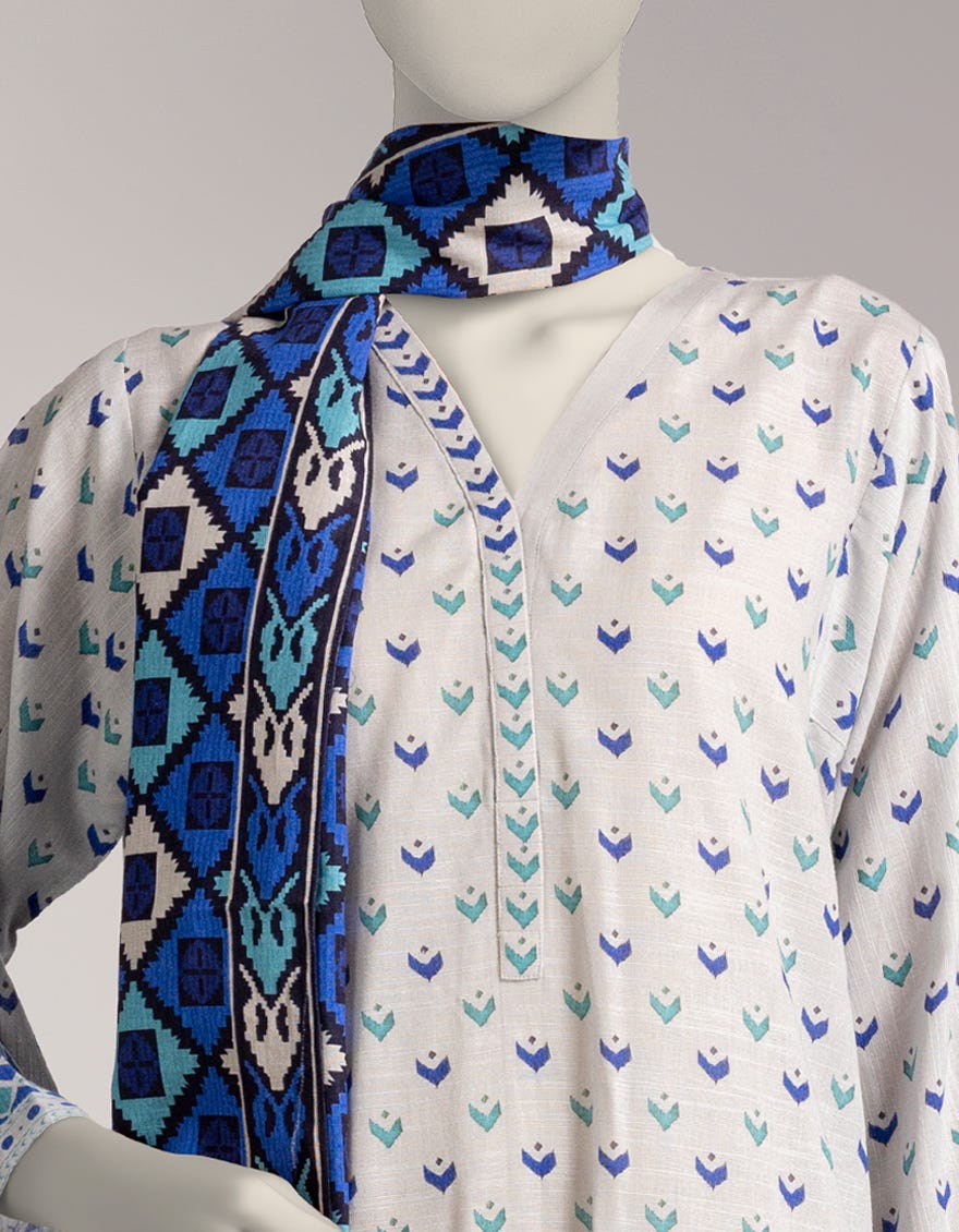 MULTICOLOR DIGITAL PRINTED KHADDAR UNSTITCHED 2PC