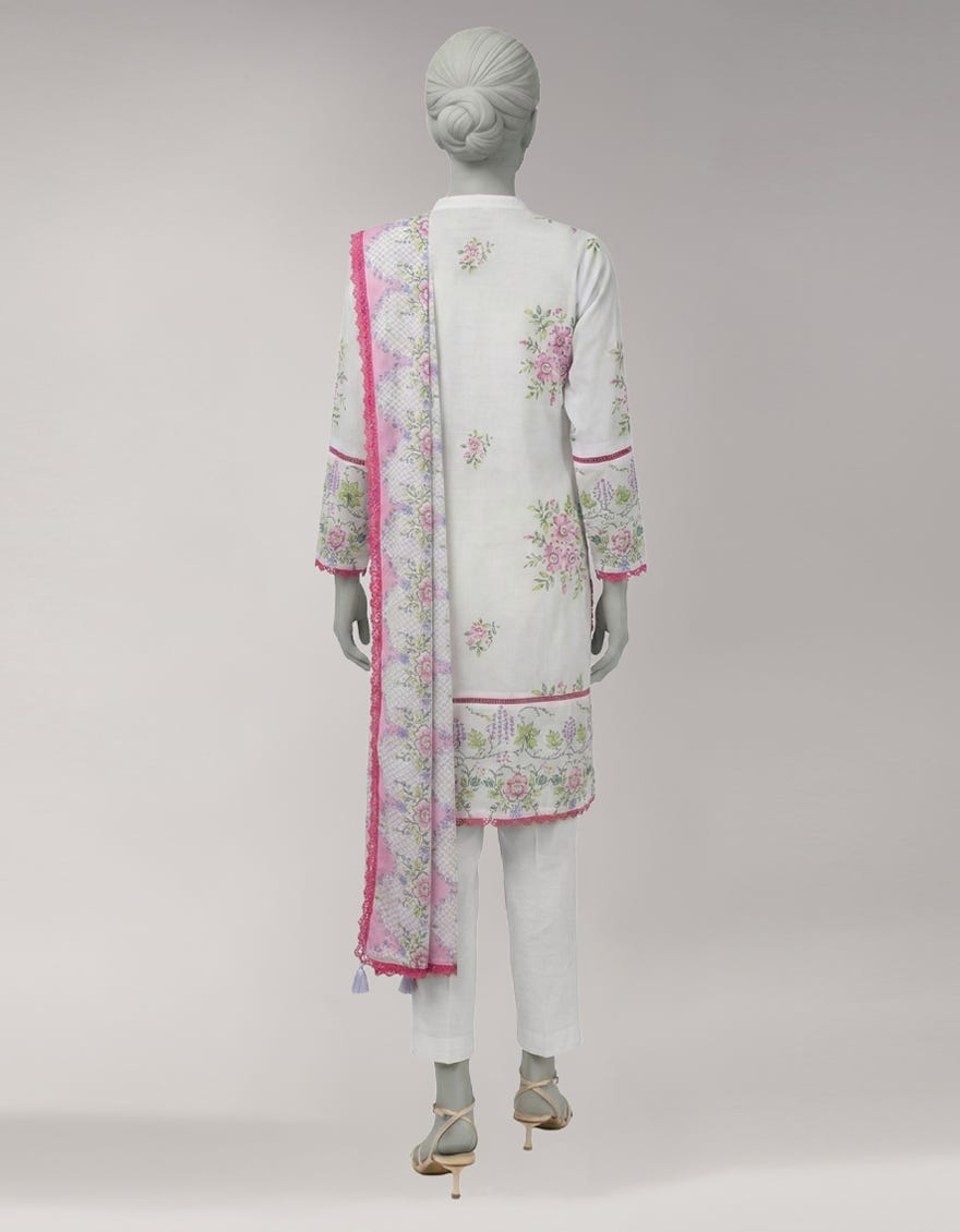 MULTICOLOR LAWN PRINTED UNSTITCHED 2PC