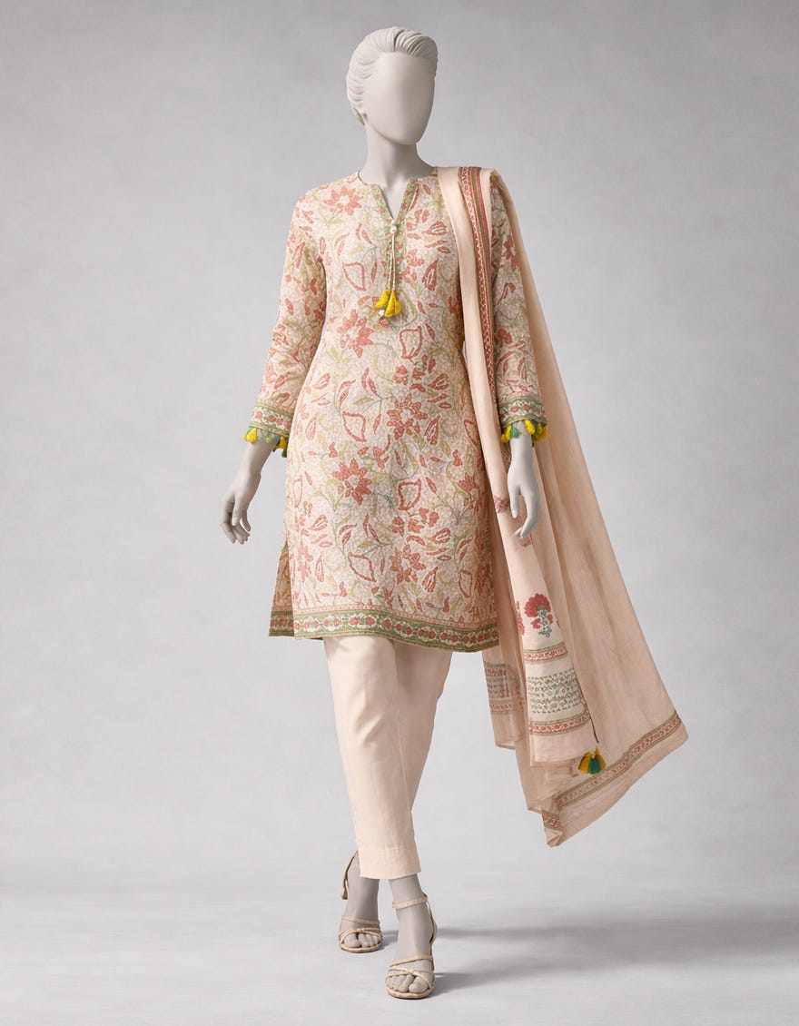 MULTICOLOR LAWN DIGITAL PRINTED UNSTITCHED 2PC