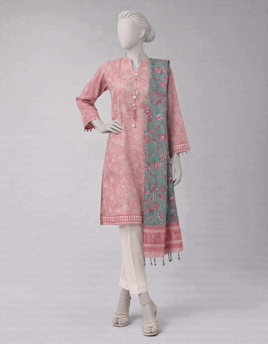 MULTICOLOR LAWN DIGITAL PRINTED UNSTITCHED 2PC