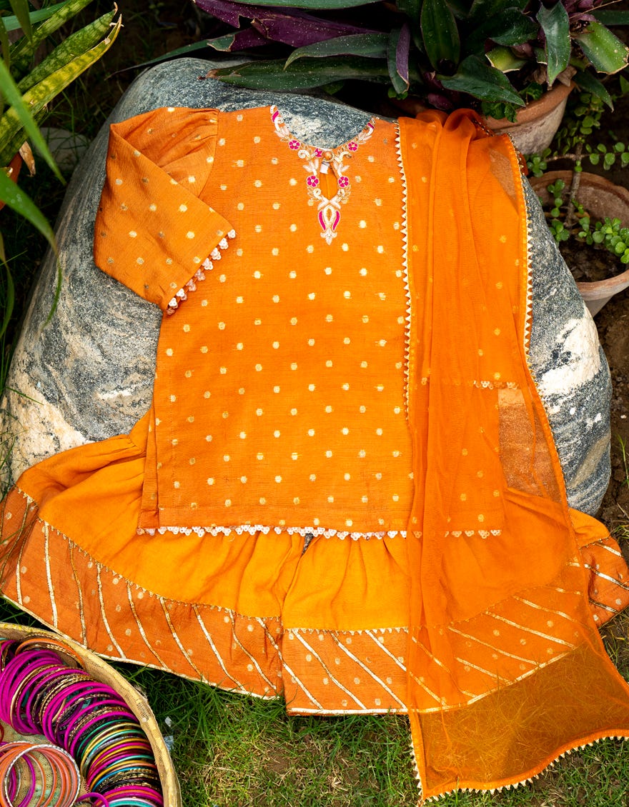 Orange Infant Girl | Jik-S-Jgin-23-056