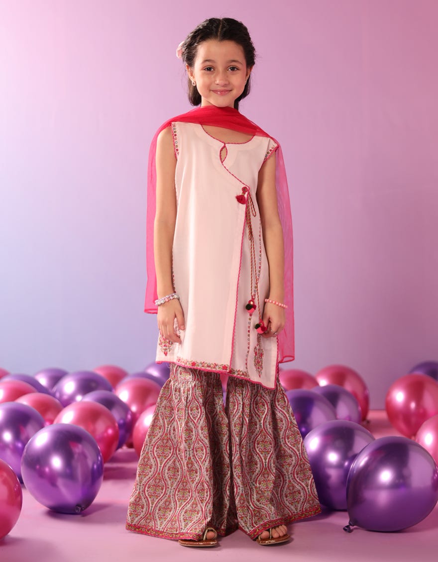 PINK LAWN EMBROIDERED 3PC STITCHED