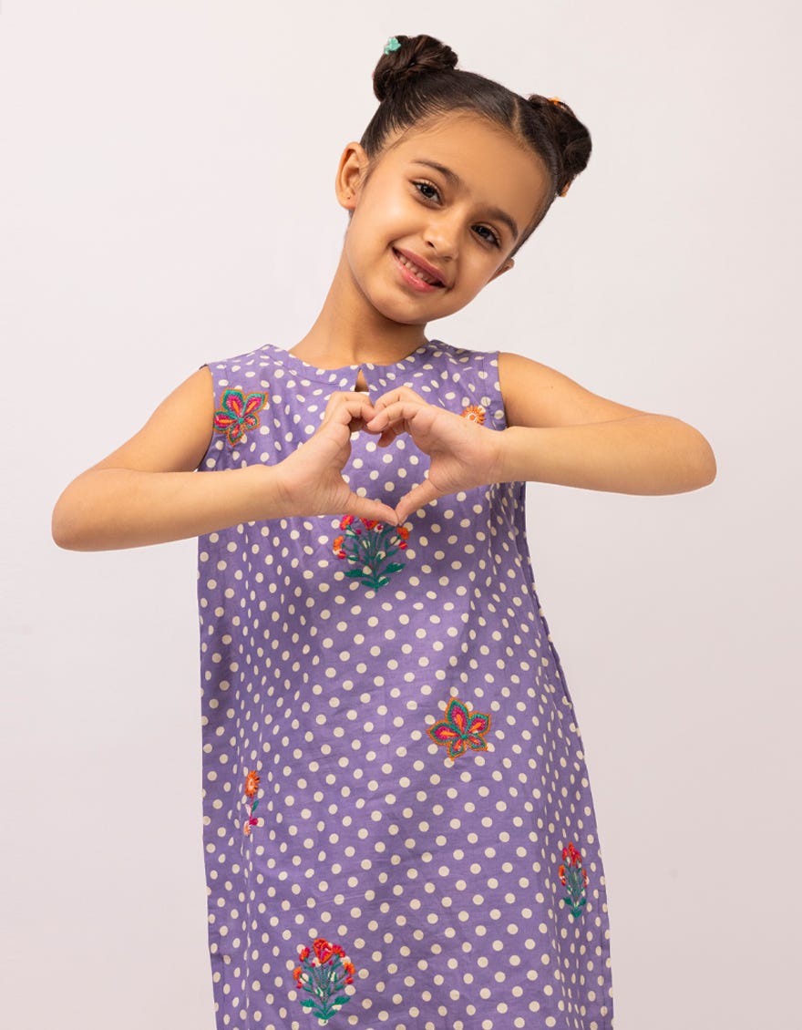 PURPLE LAWN EMBROIDERED STITCHED 3PC