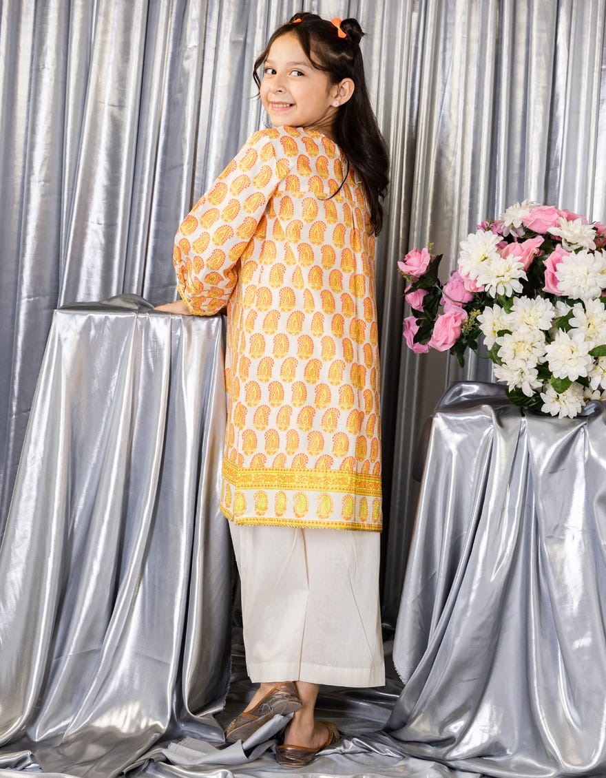 MULTICOLOR LAWN PRINTED KURTA