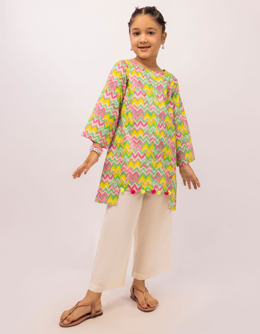 GREEN LAWN PRINTED KURTA