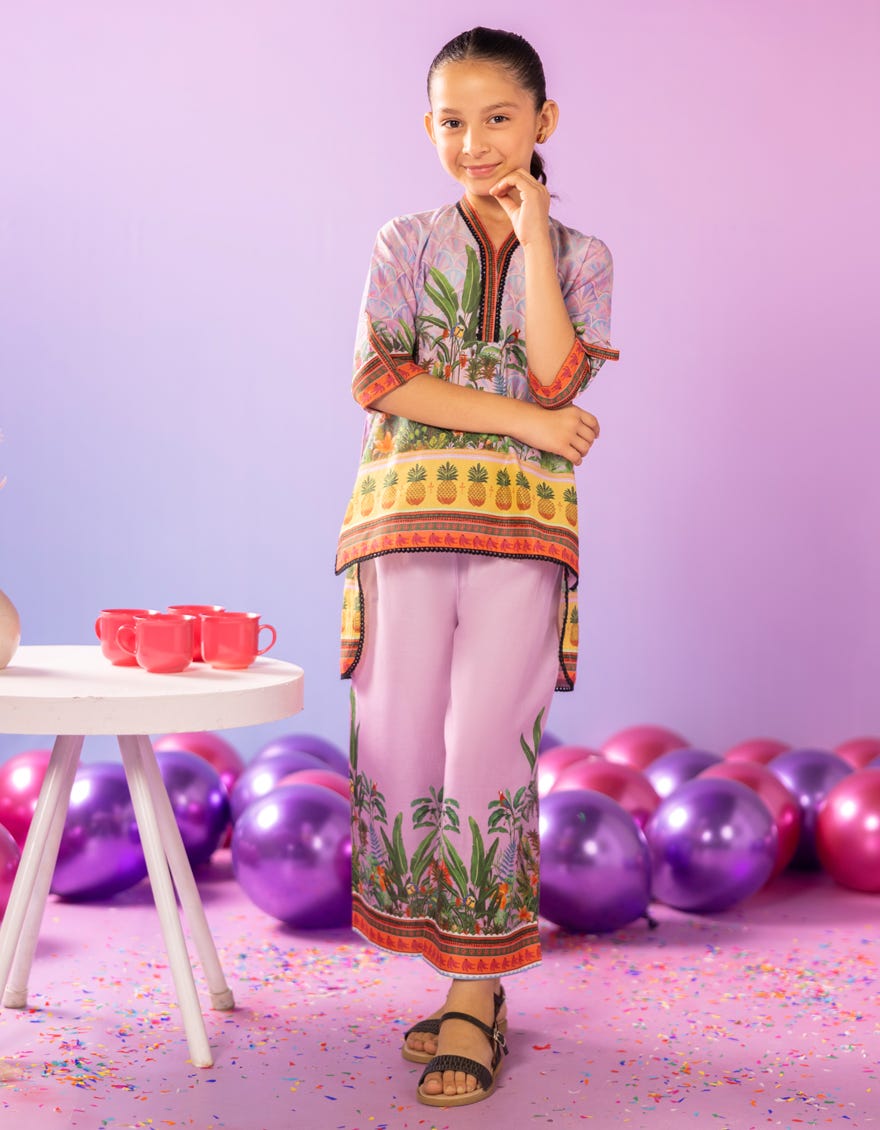 LILAC LAWN DIGITAL PRINTED 2PC STITCHED