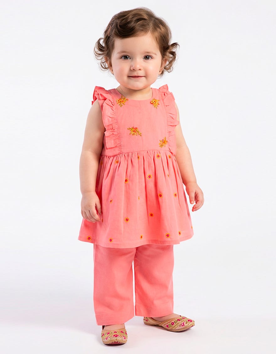 PINK LAWN EMBROIDERED 2PC STITCHED