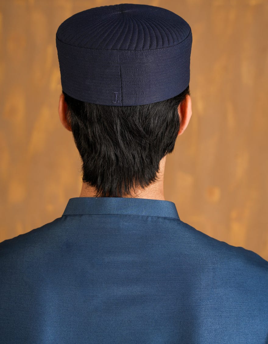 NAVY BLUE BLENDED CAP