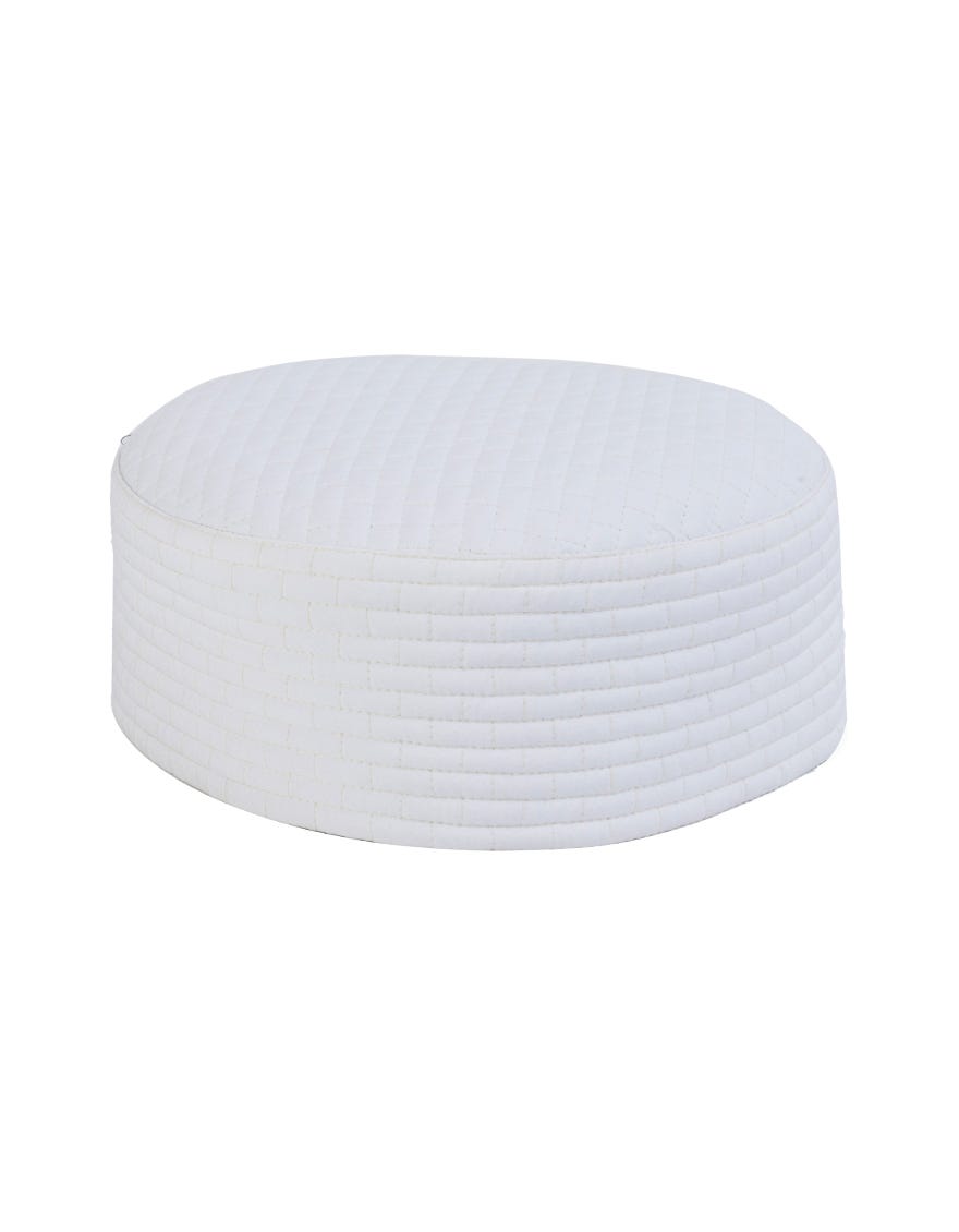 White Blended Cap | Jj-Cap-0026-R12