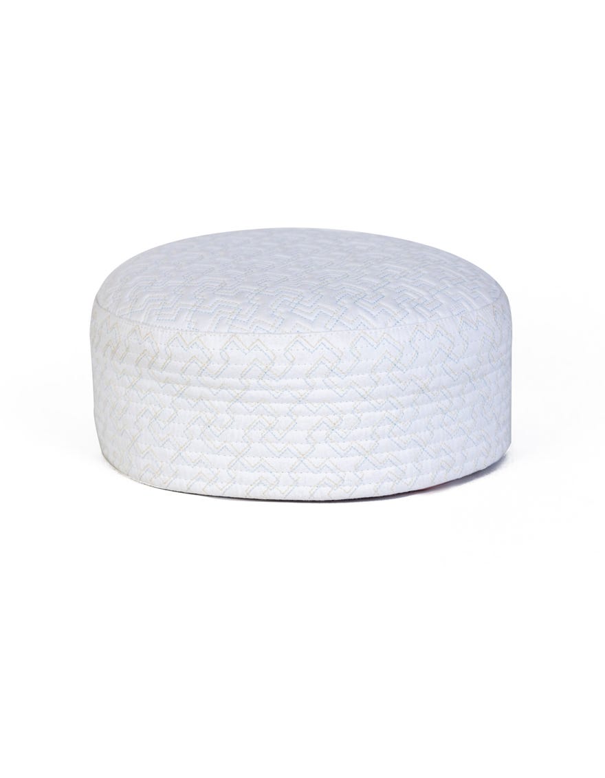 White Blended Men Cap | Jj-Cap-0034-R2