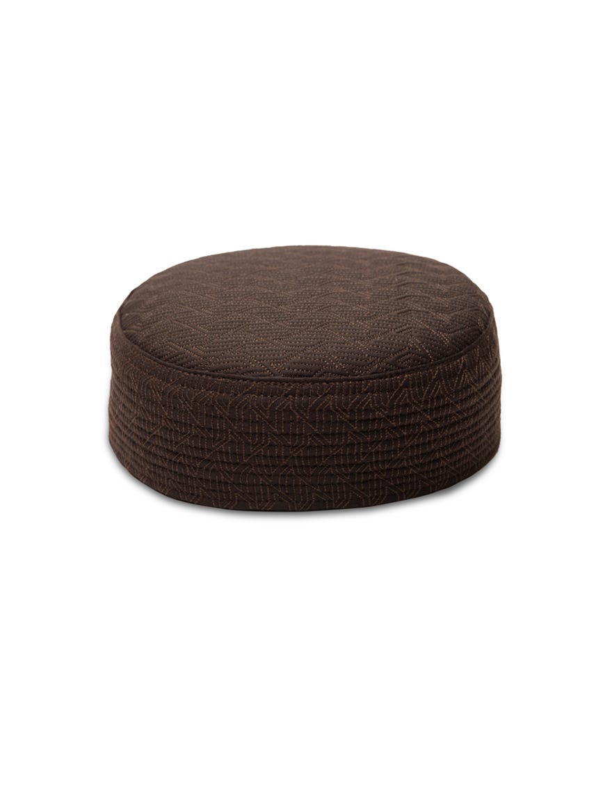 BROWN PLAIN CAP