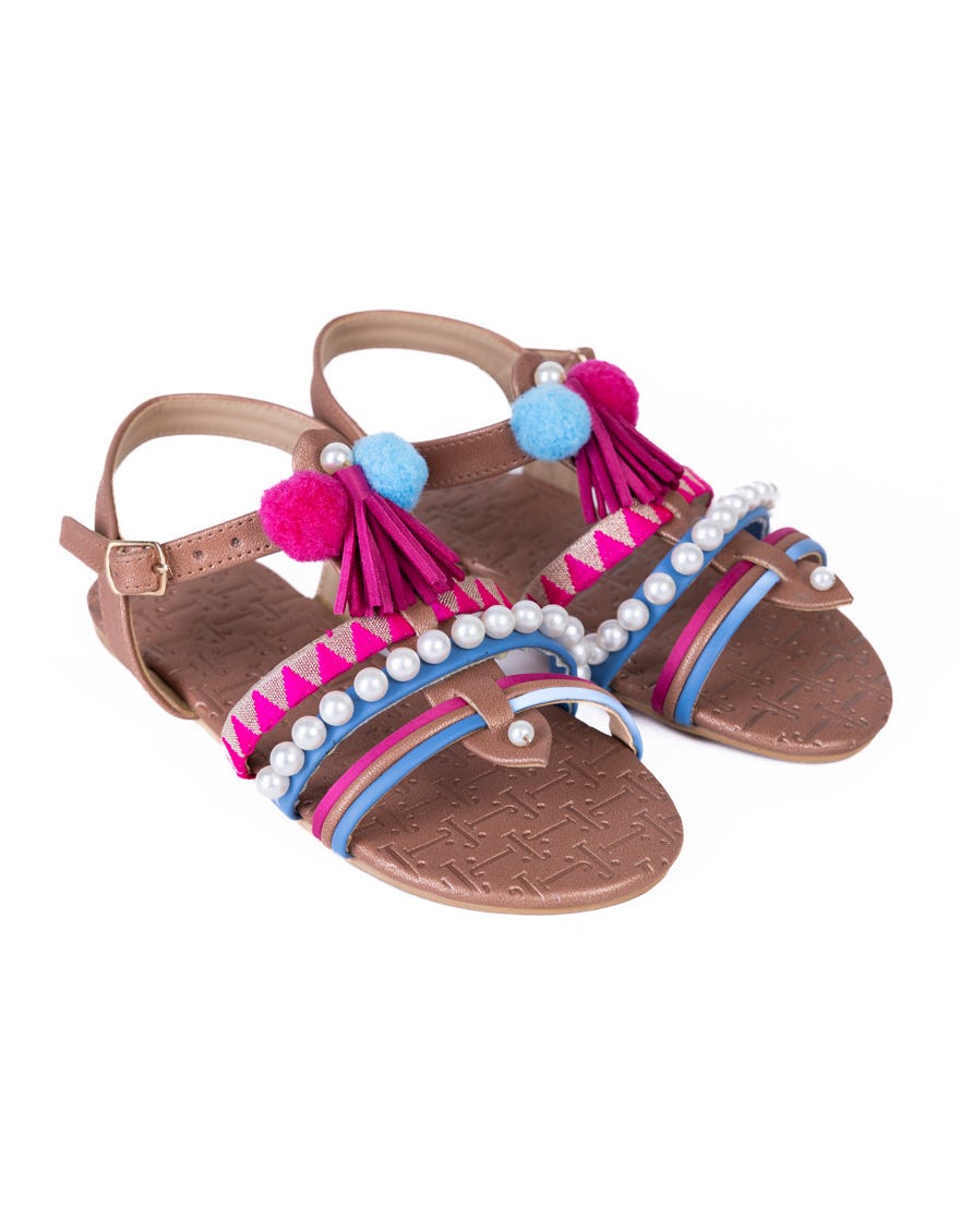 Multicolor Rexine Chappal | Jj-Glfwc-24-003