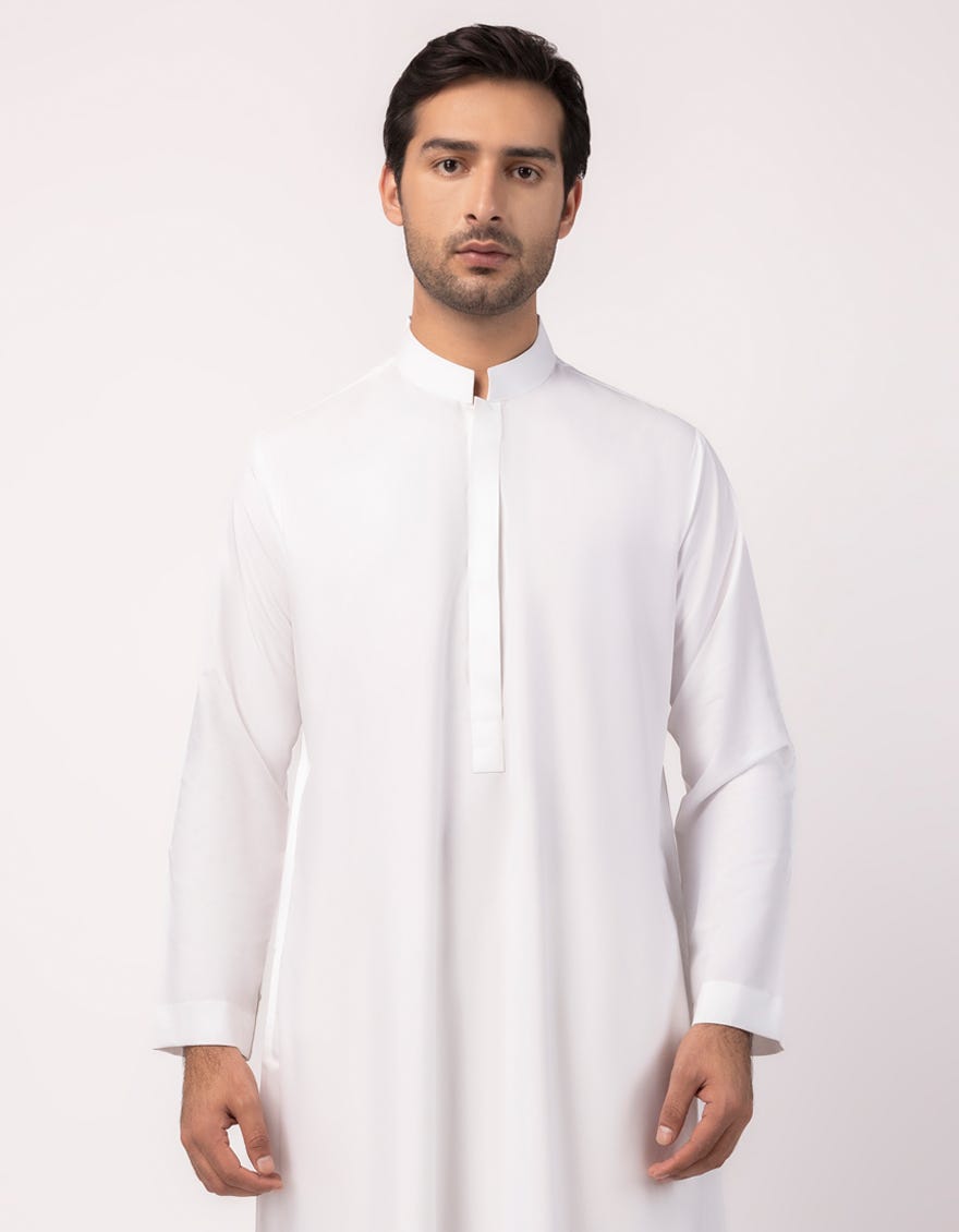 WHITE CASUAL JUBBA