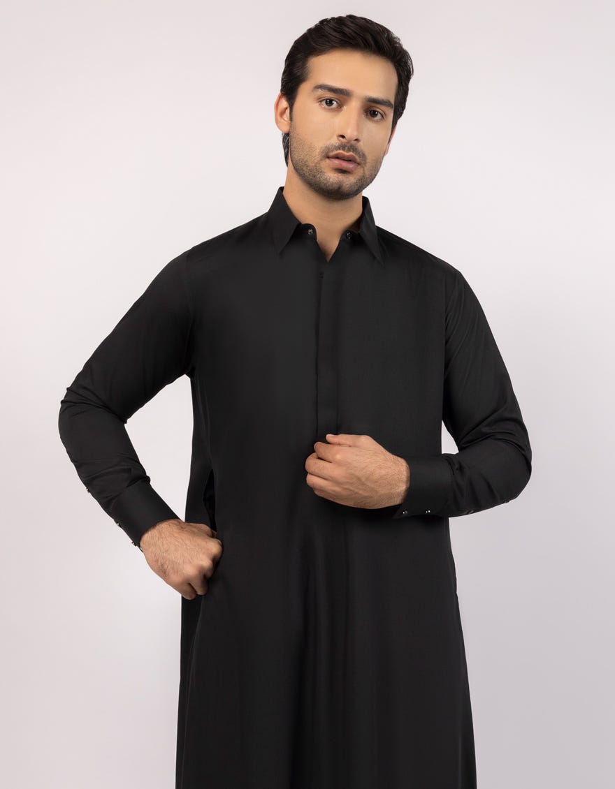 BLACK CASUAL JUBBA