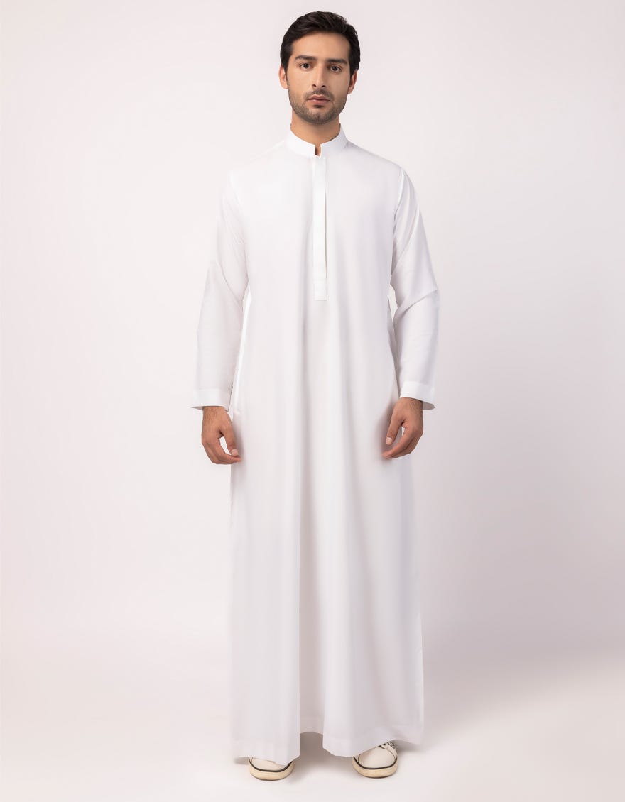WHITE CASUAL JUBBA