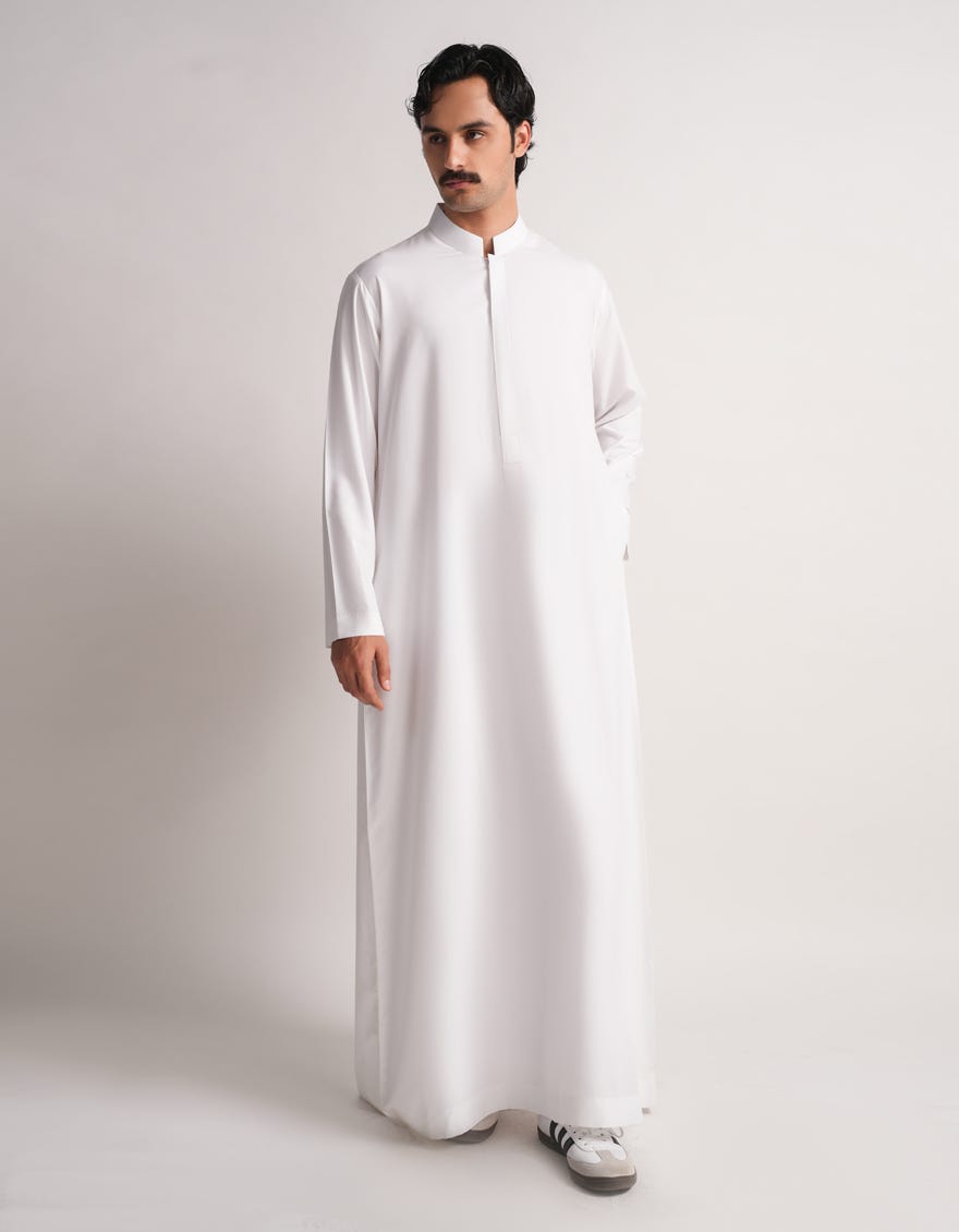 WHITE CASUAL JUBBA
