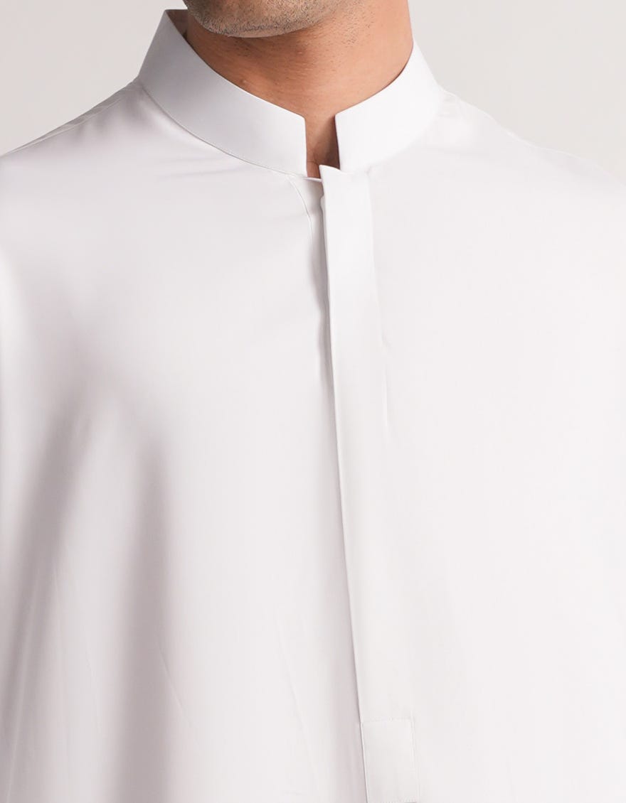 WHITE CASUAL JUBBA