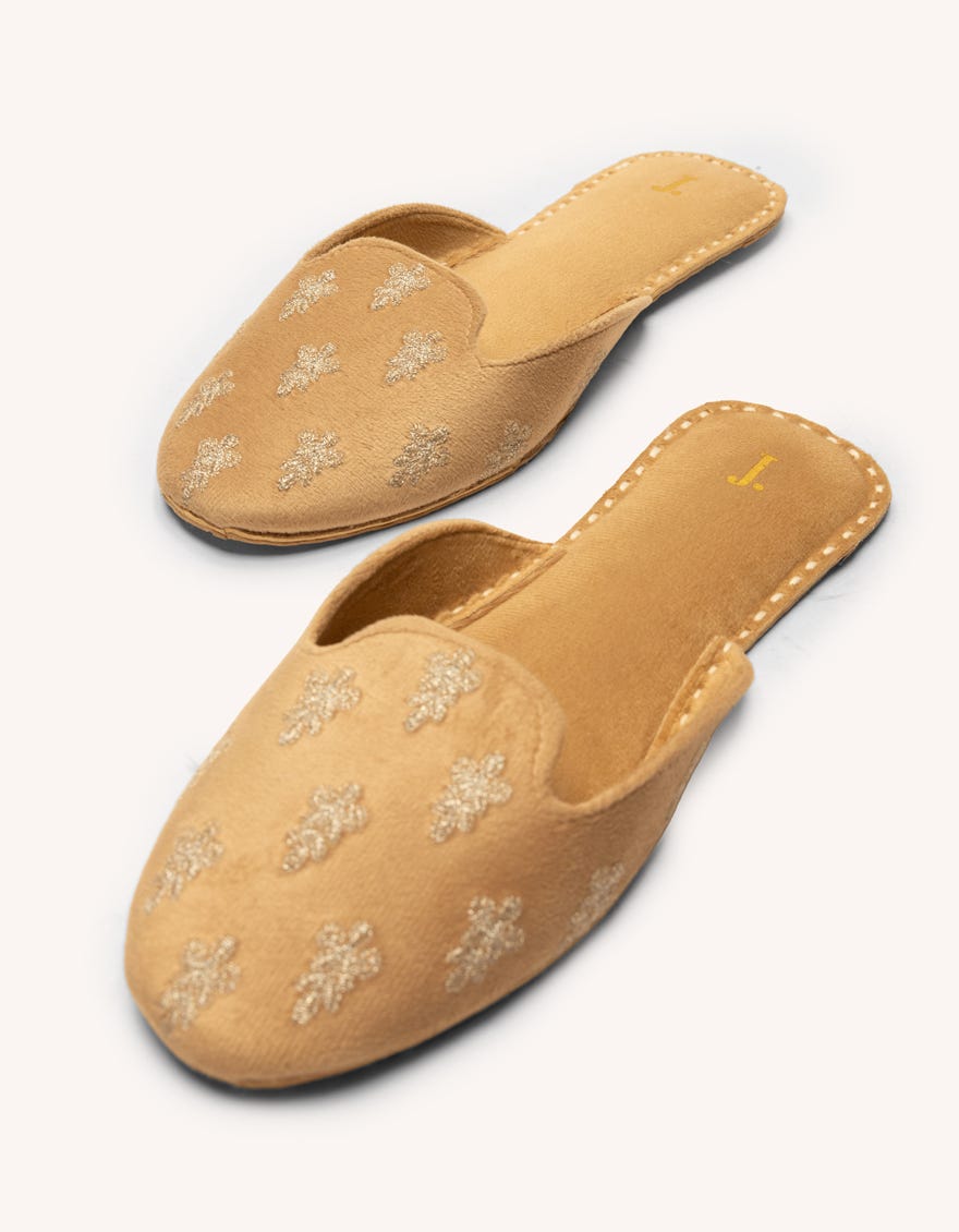 BEIGE SUEDE KHUSSA