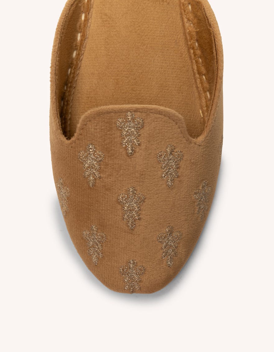 BEIGE SUEDE KHUSSA