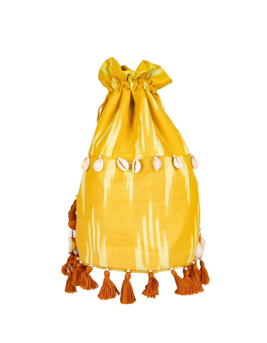 Yellow Cotton Handbag | Jjbl-23-006
