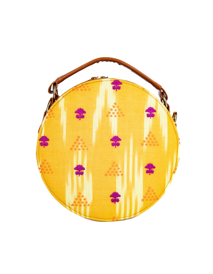 Mustard Cotton Handbag | Jjbl-23-013