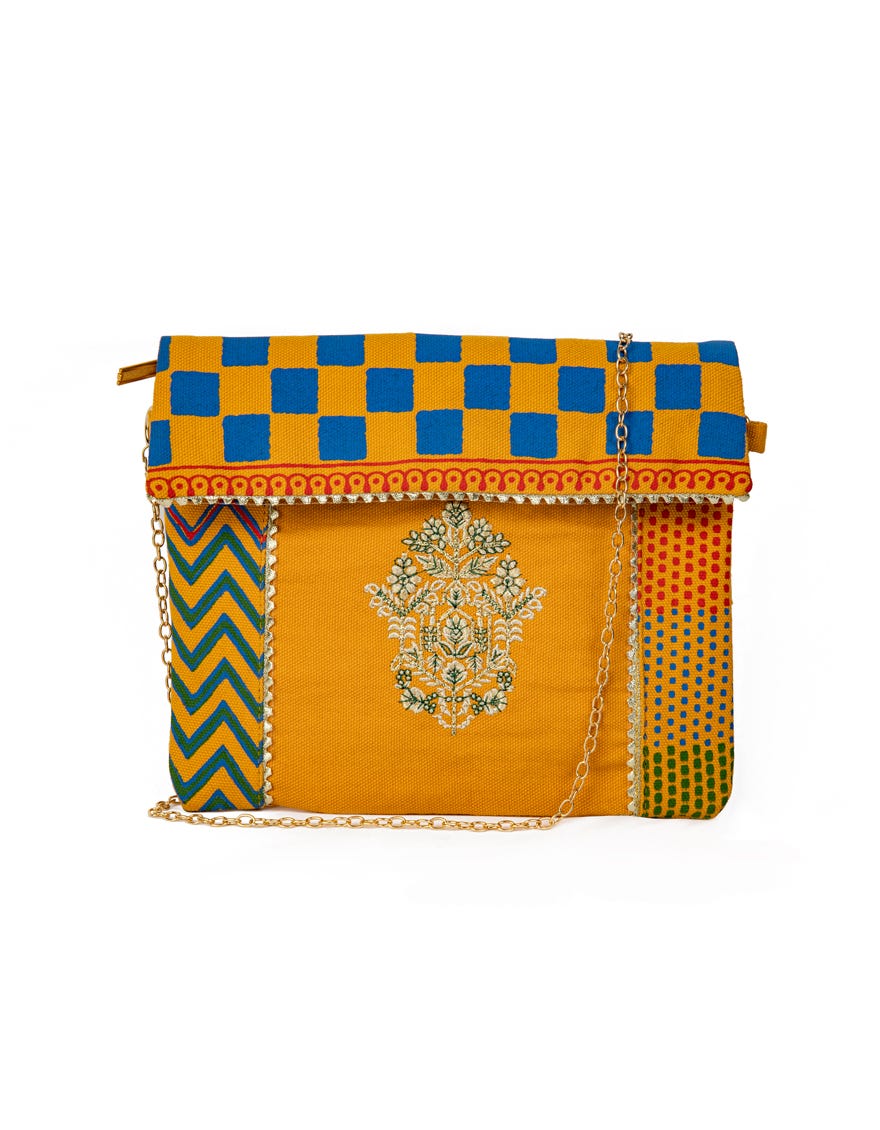 Mustard Canvas Handbag | Jjbl-23-015