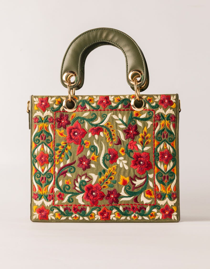 GREEN HANDBAG – J.