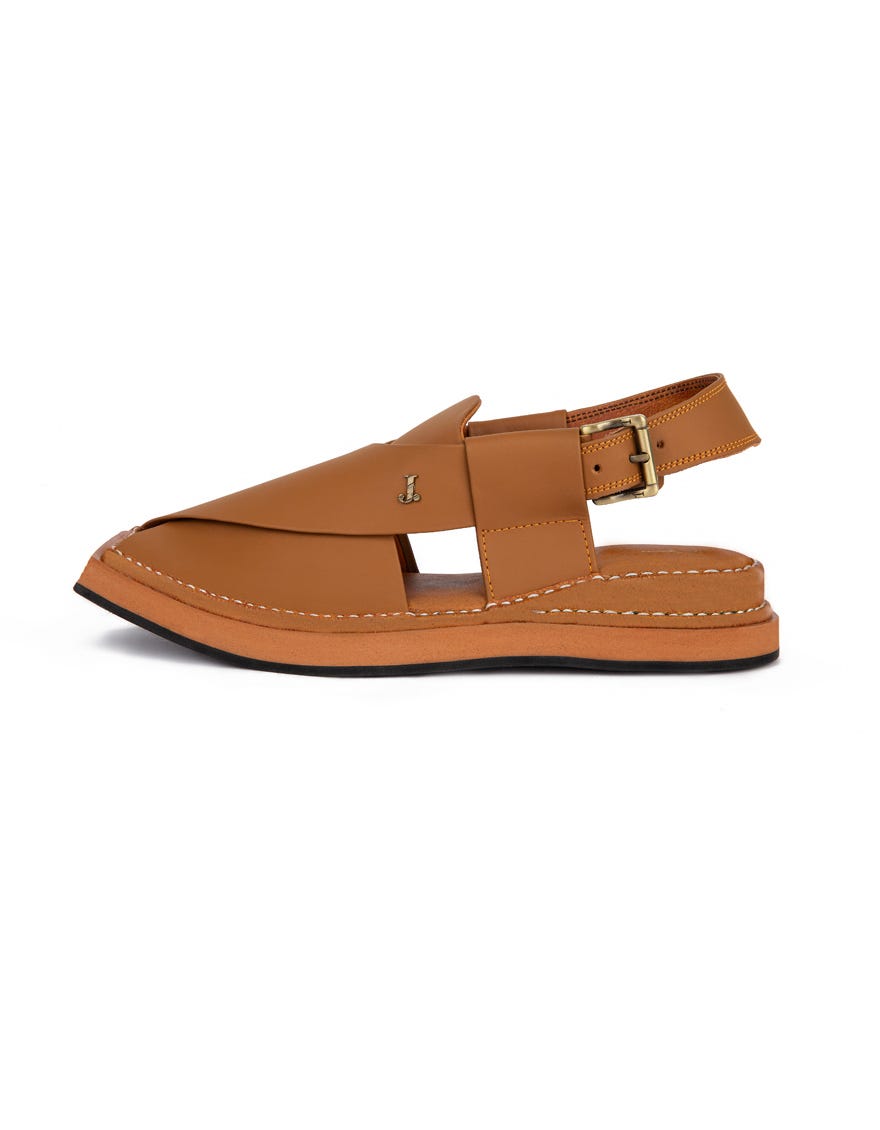 Mustard Men Peshawari Chappal | Jjfw-Jpc-040-R2