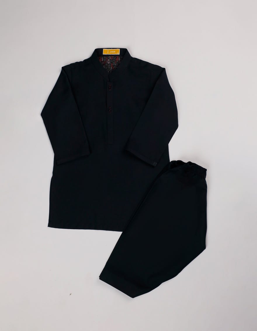 MIDNIGHT BLUE BLENDED KAMEEZ SHALWAR