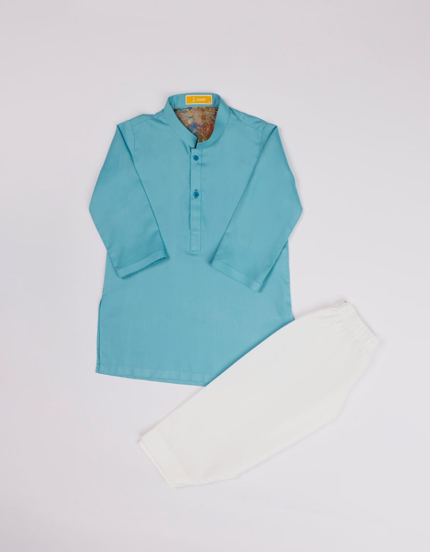SEA GREEN BLENDED KAMEEZ SHALWAR