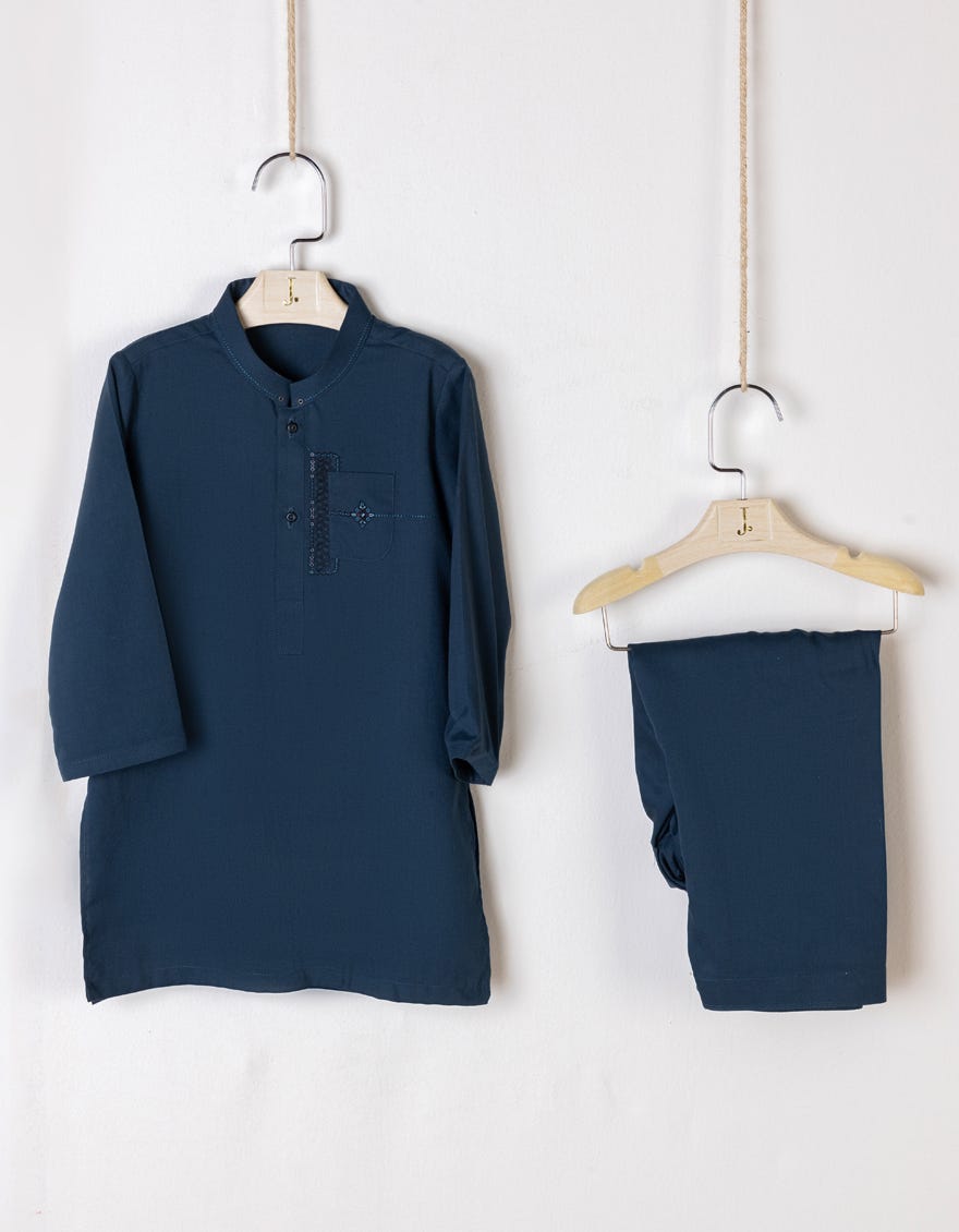 Green Cotton Kameez Shalwar | Jjiks-S-47045