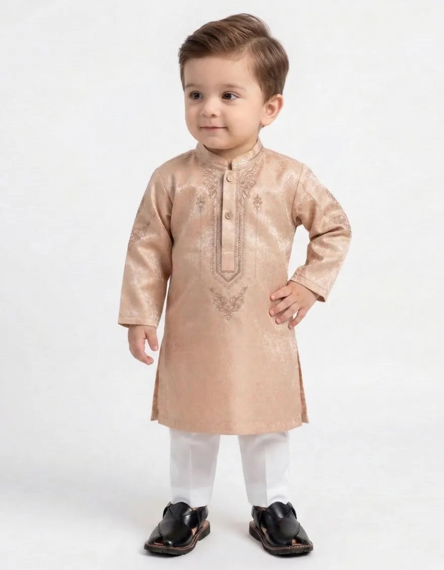 PEACH FORMAL KAMEEZ SHALWAR