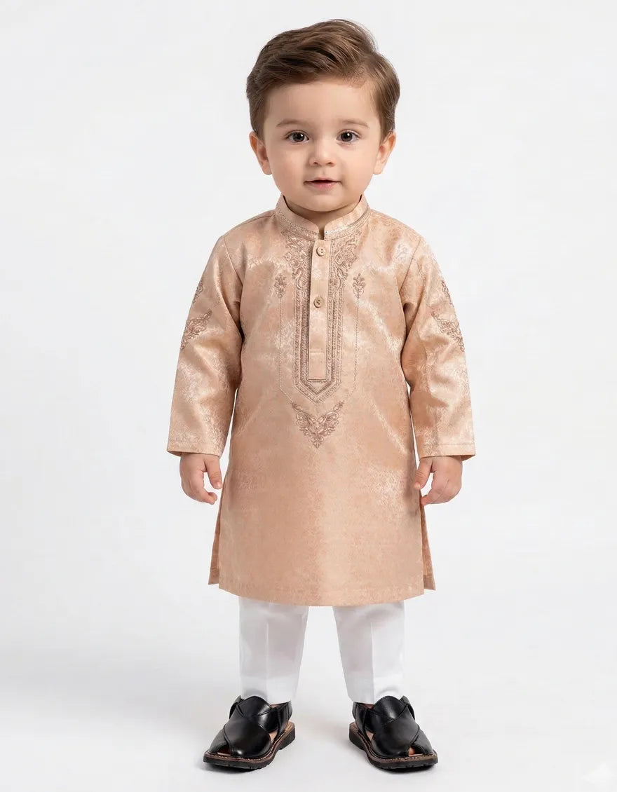 PEACH FORMAL KAMEEZ SHALWAR