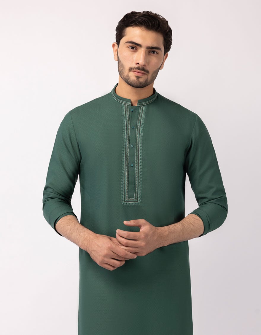 GREEN FORMAL KURTA