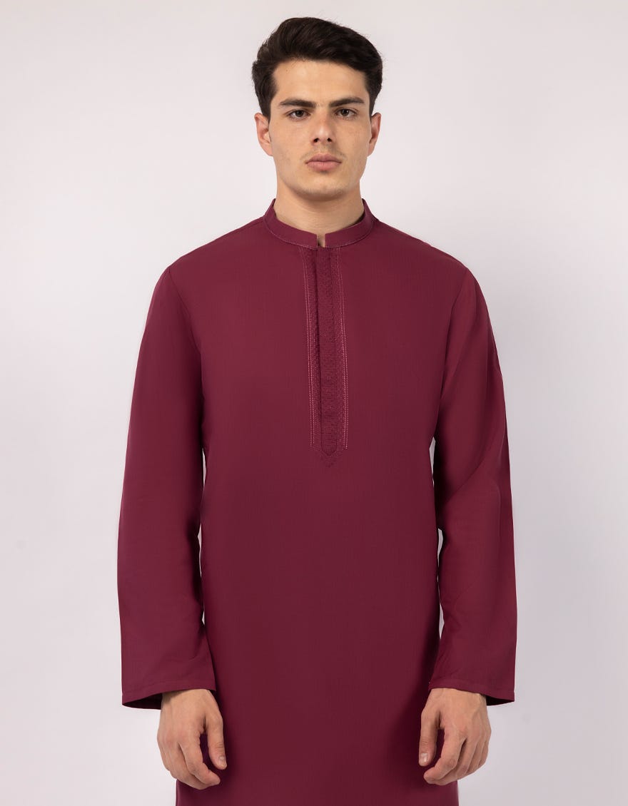 MAROON SEMI-FORMAL KURTA