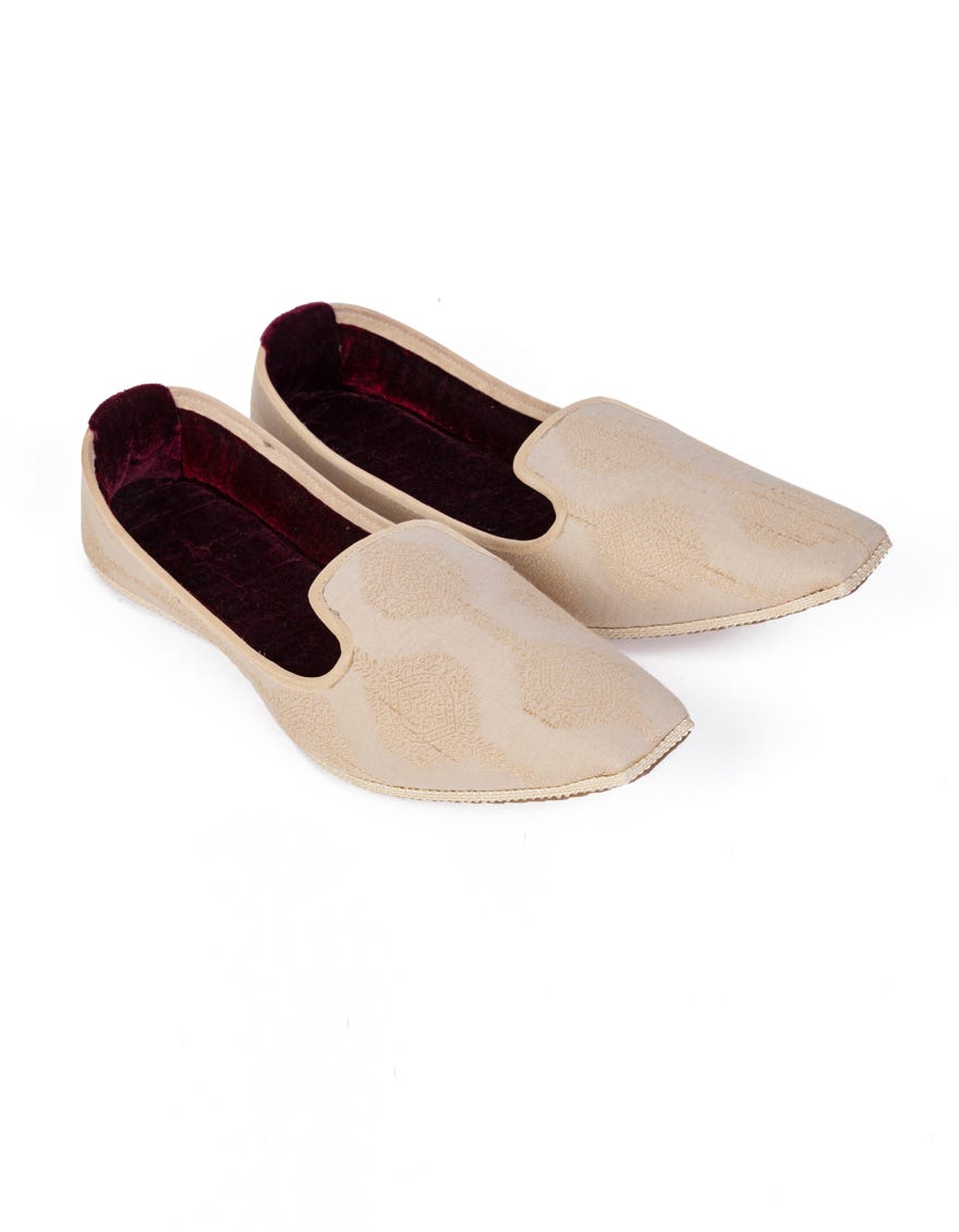 Beige Khussa | Jjkh-A-562