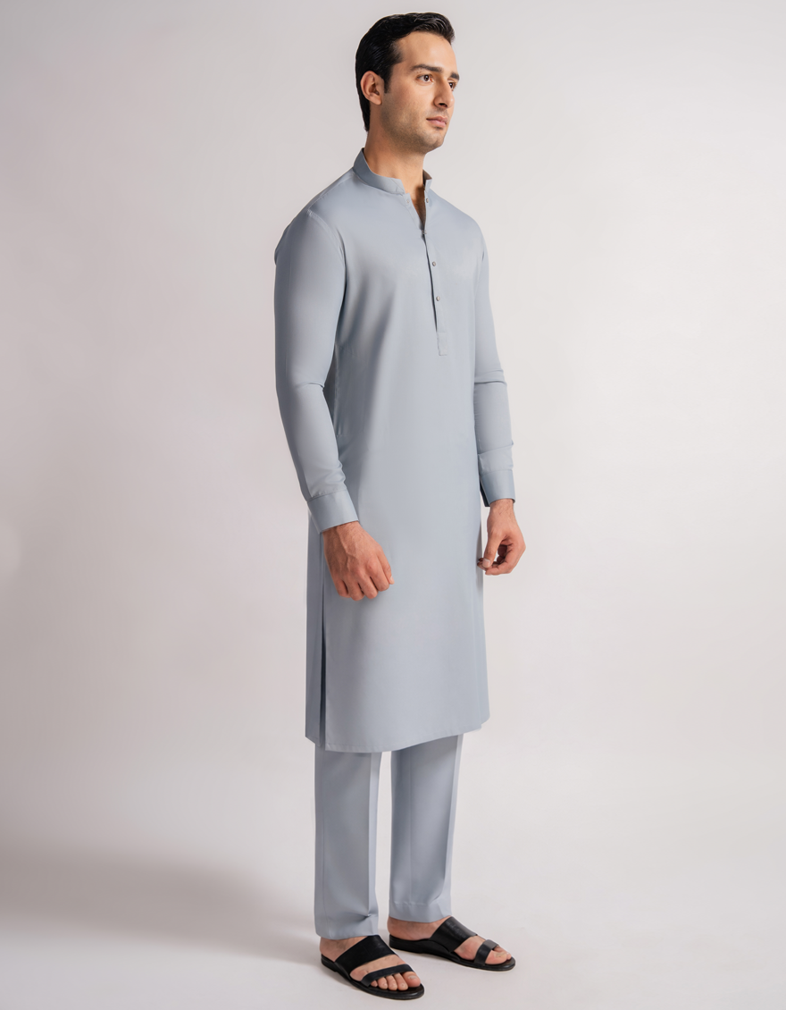 SKY BLUE CASUAL KURTA TROUSERS