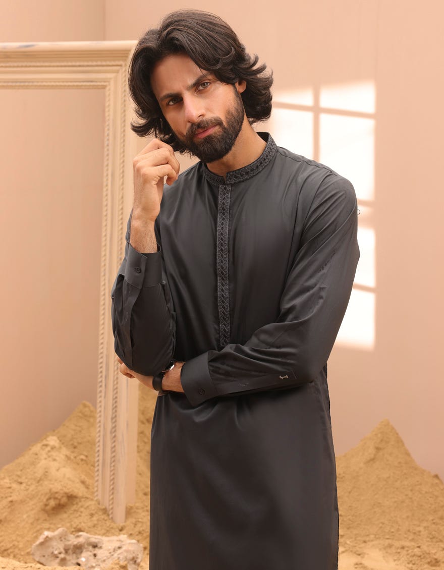 Dark Green Cotton Men's Kurta Pajama | Jjkp-S-91416