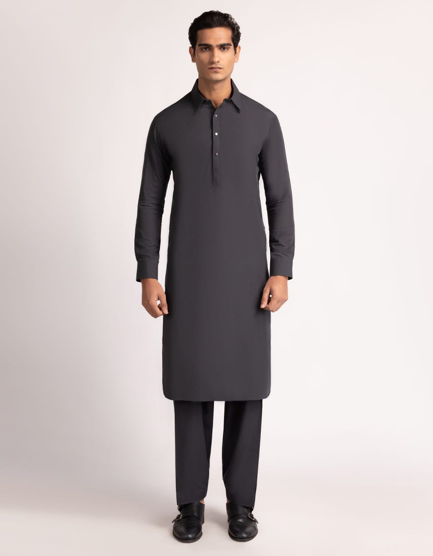 CHARCOAL CASUAL KAMEEZ SHALWAR