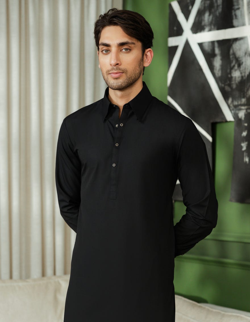 BLACK EXCLUSIVE KAMEEZ SHALWAR