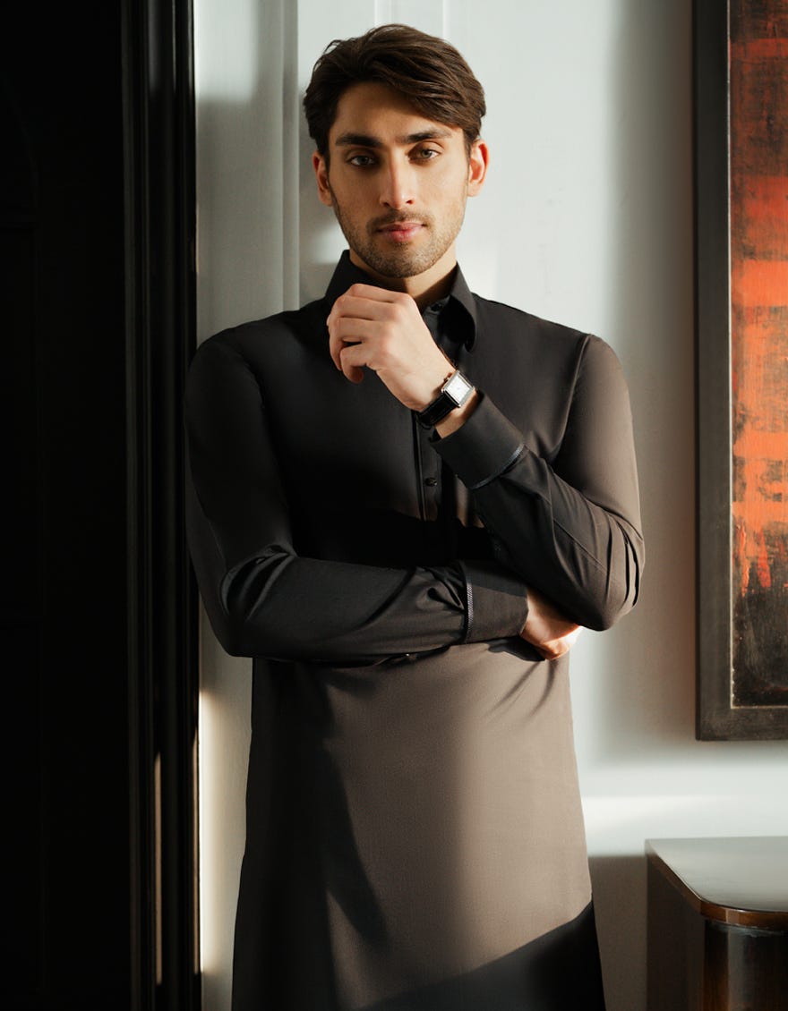 CHARCOAL EXCLUSIVE KAMEEZ SHALWAR