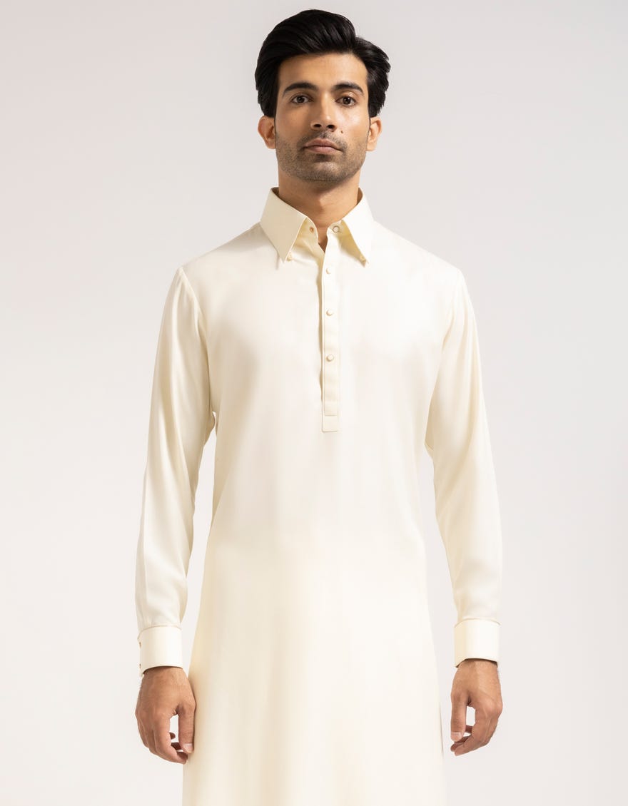 OFF WHITE FORMAL KAMEEZ SHALWAR