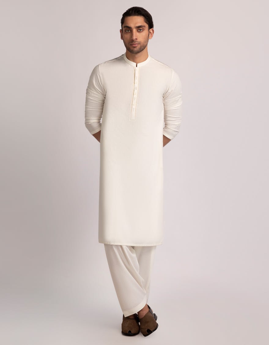 CREAM FORMAL KAMEEZ SHALWAR
