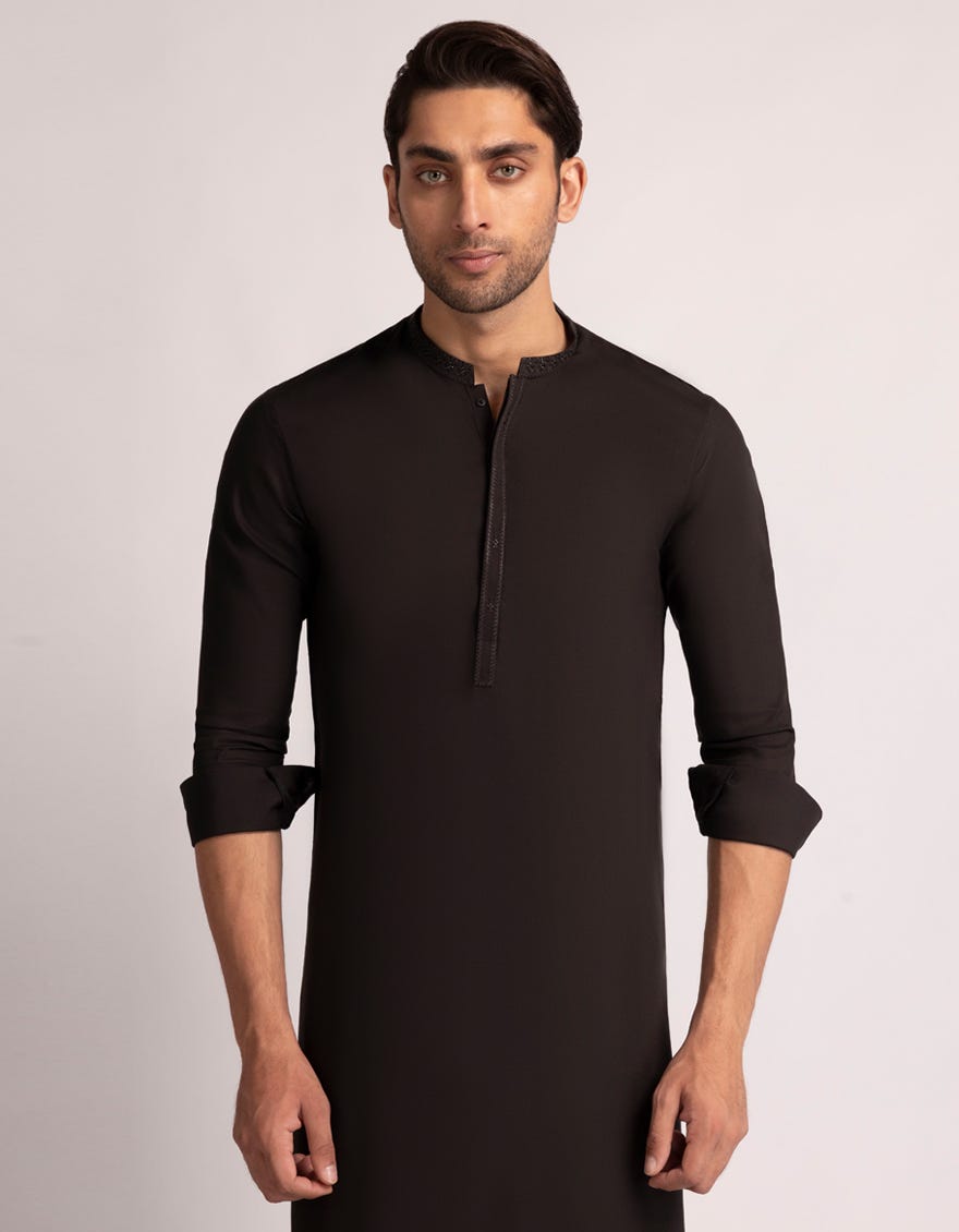 DARK BROWN KURTA TROUSERS