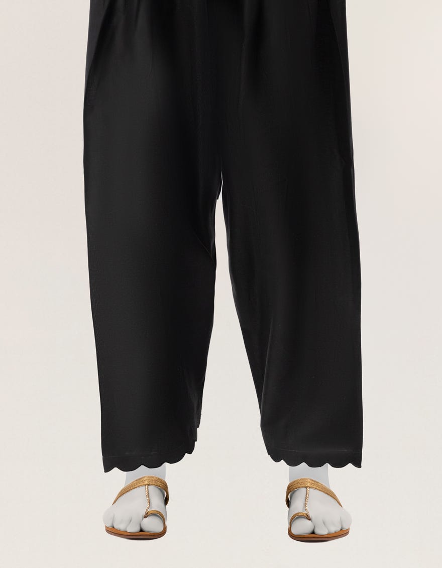BLACK LAWN DYED SHALWAR