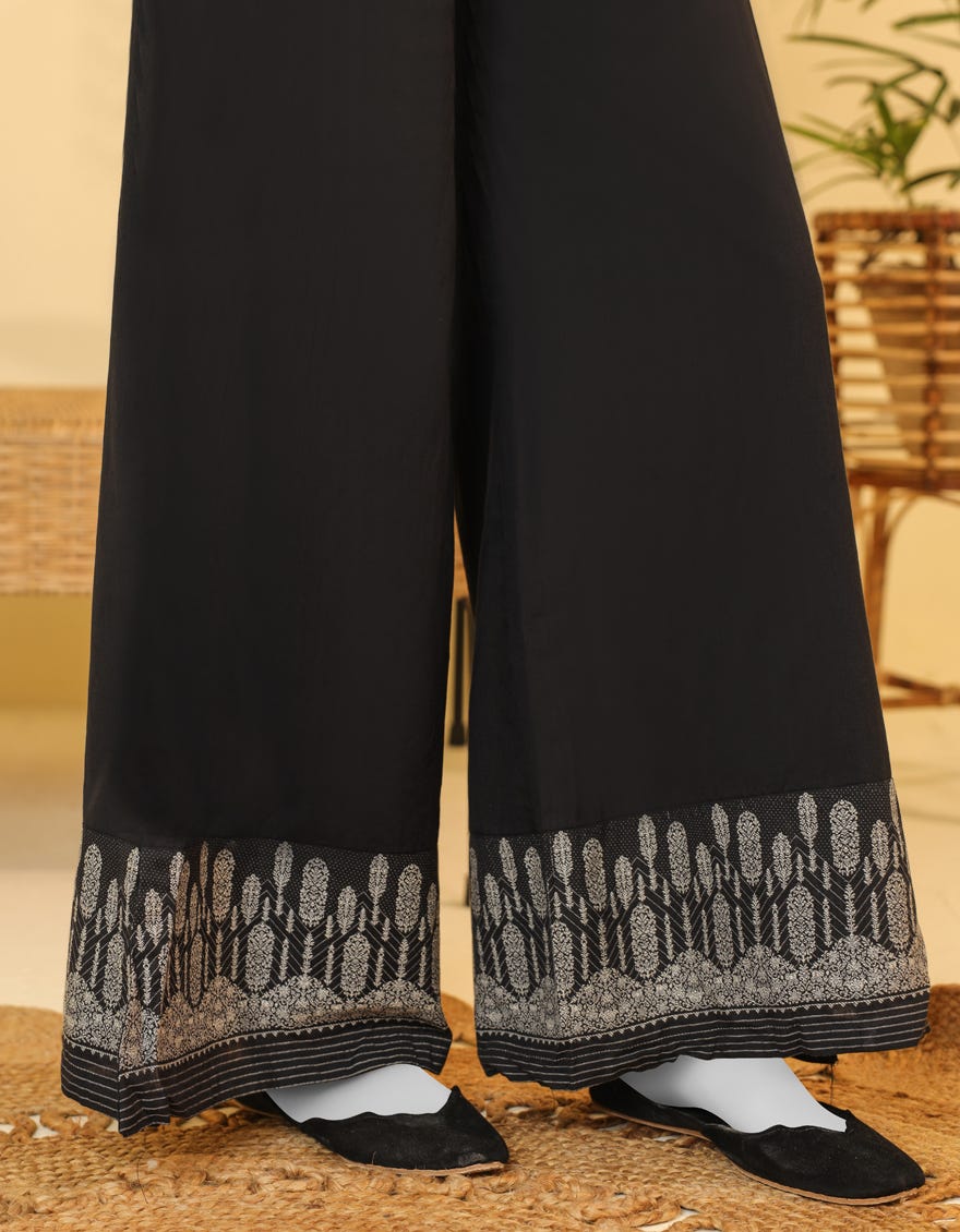 Black Plain Trousers | Jjlt-S-23-8023