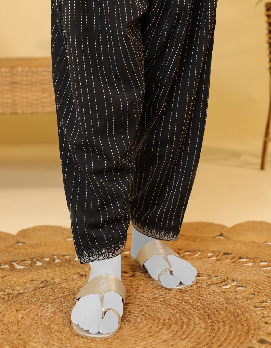 Black Plain Trousers | Jjlt-S-23-8025